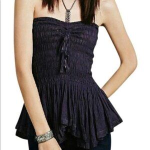Free People Top - Free People Strapless Top - Grey Top - Summer Clothes - Blouse